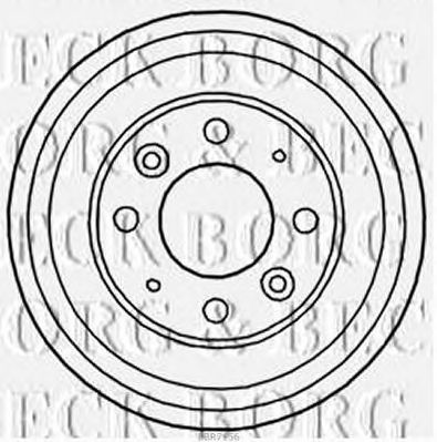 BORG & BECK bbr7156 -  Тормозной барабан